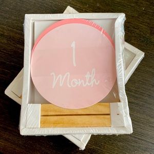 Milestone Stickers w/Wooden stand